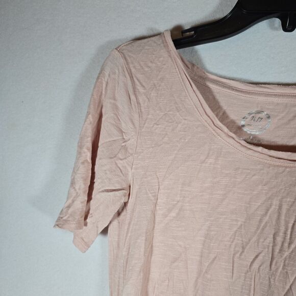 24/7 Maurices Shirt Women's Small Pink Short Sleeve Twist Front - Picture 4 of 11